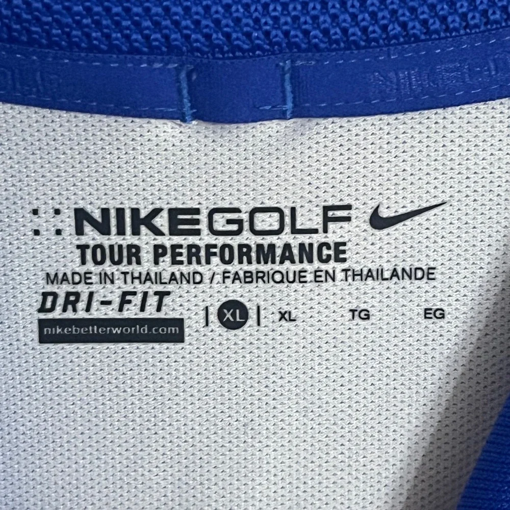 Nike Golf‎ Tour Performance Dri-FIT Polo Shirt Blue Stonewater Country Club XL